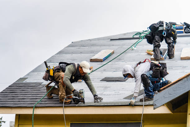 Professional Gutter Installation technician working in Mendota, IL
